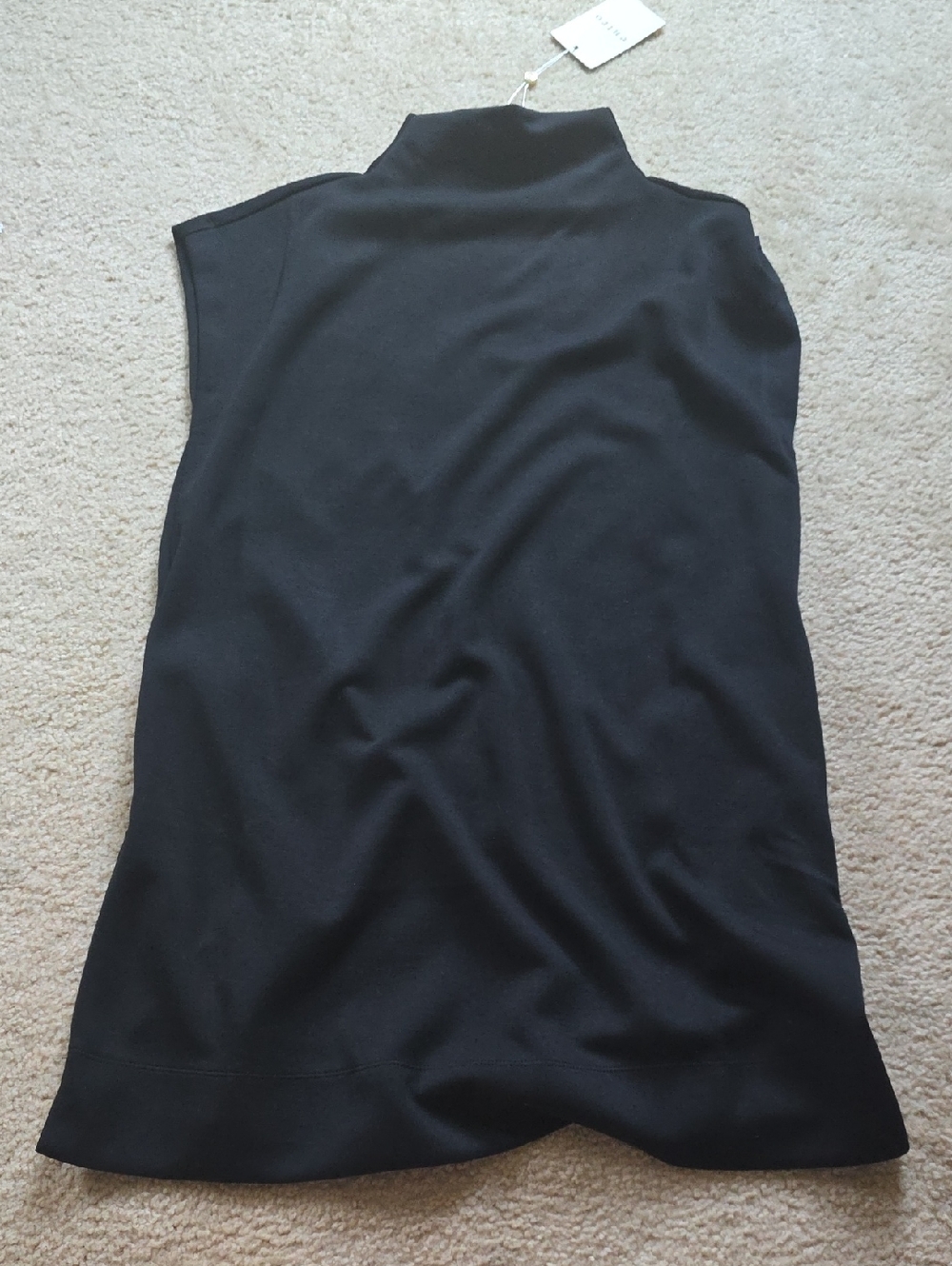 NWT Sleeveless Black Mock Neck Dress